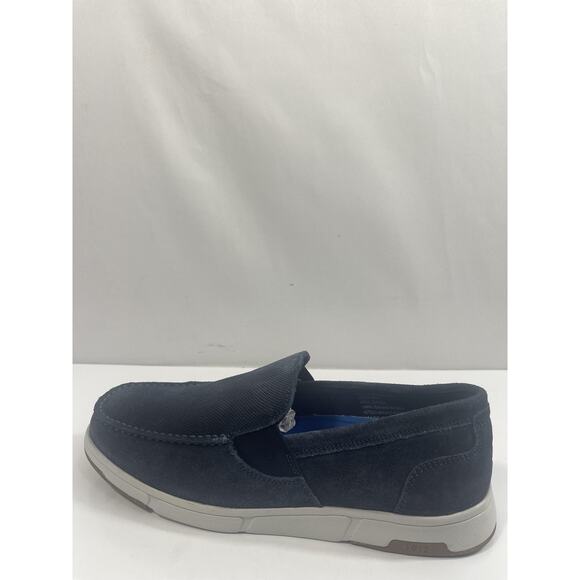 Nunn Bush Luca Suede MTV Shoes Mens Size 8.5W Navy Slip Comfort Loafers New Box main image 9